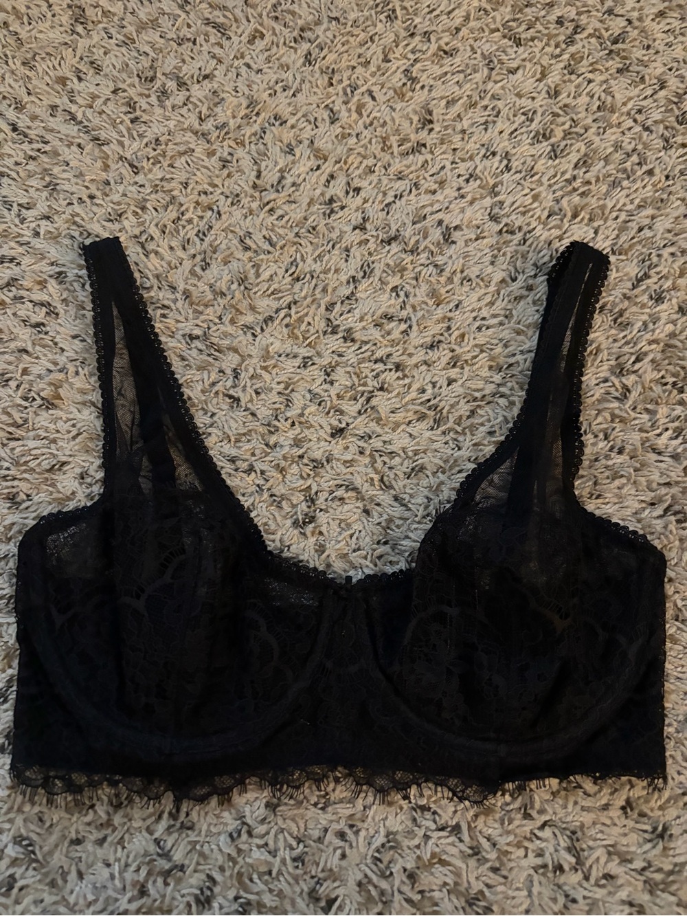 Victoria's Secret Black Lace Underwire Bra